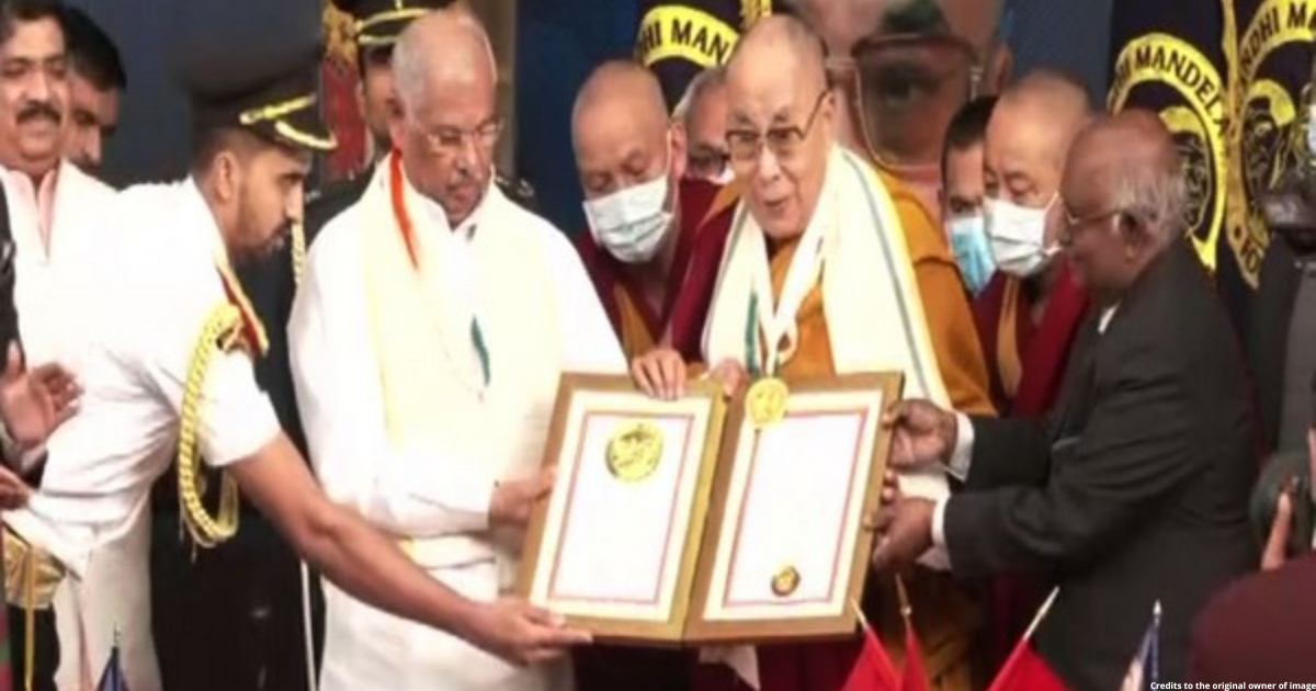 Gandhi Mandela Foundation honours Dalai Lama with peace prize